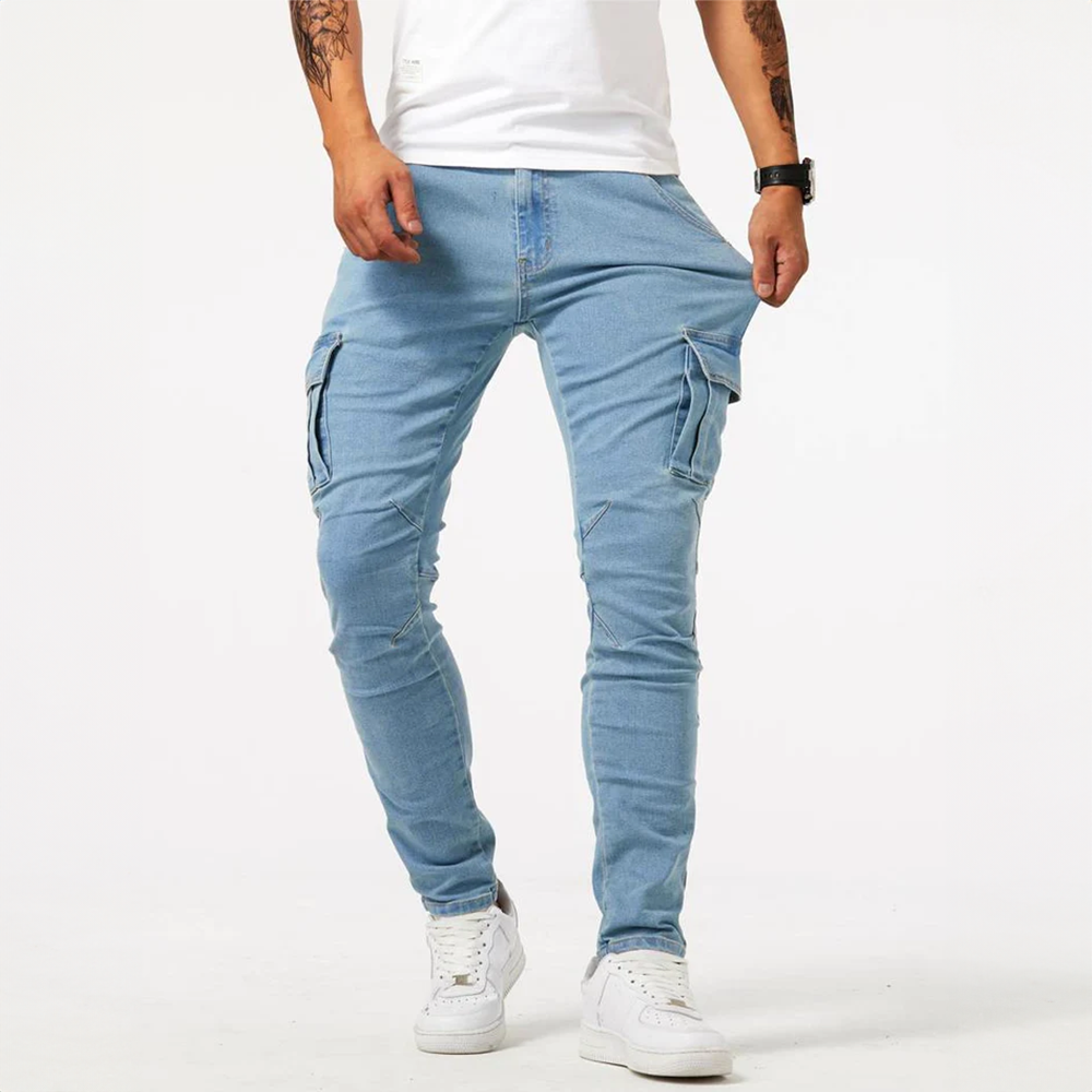 Kai - Stretch Cargo Jeans Heren