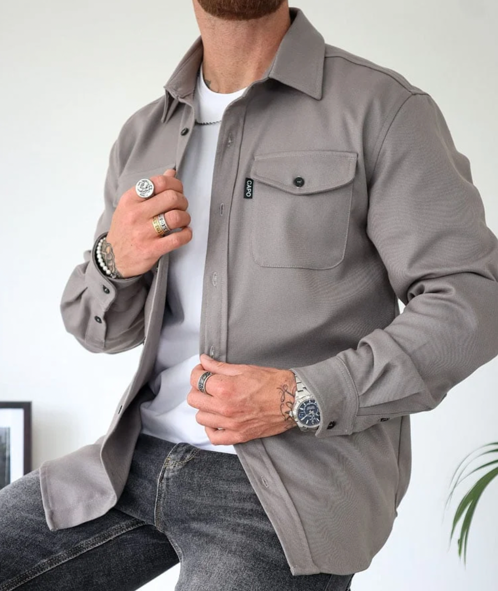 Troy - Casual Overhemdjas Heren