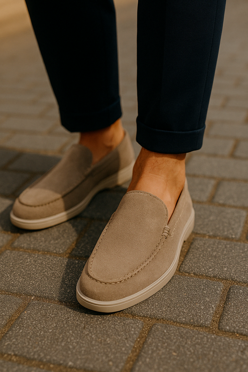 Noah - Suède herenloafers