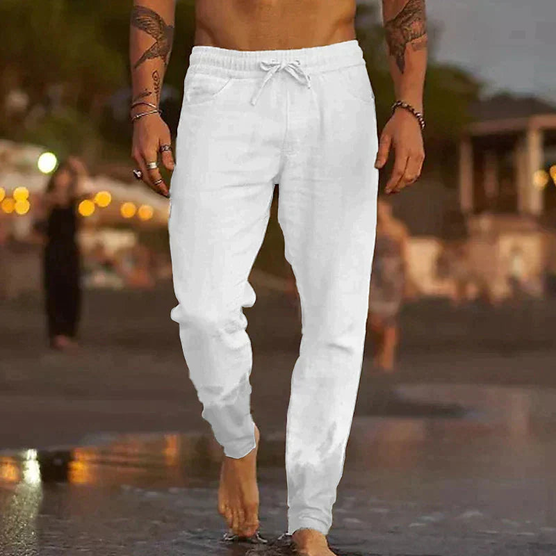 Nash - Luchtige Linnen Zomerbroek Heren