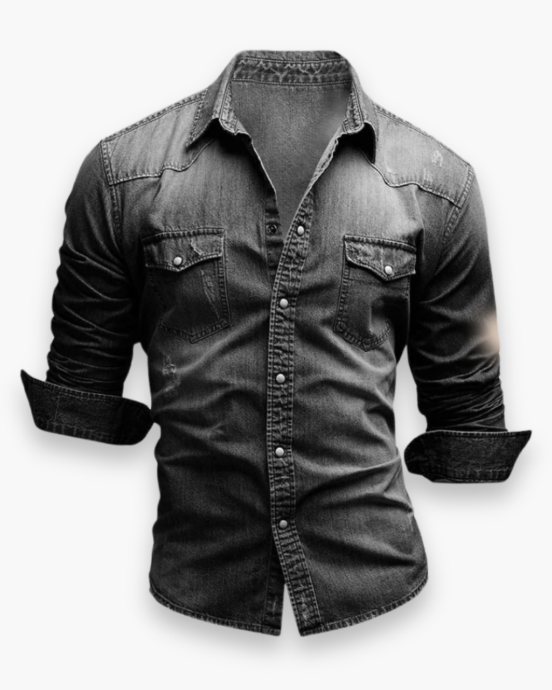 James - Klassiek Spijkeroverhemd Heren