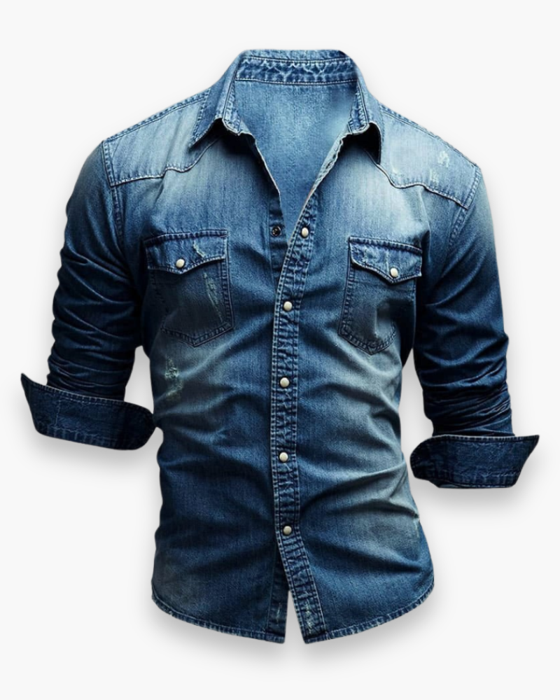 James - Klassiek Spijkeroverhemd Heren