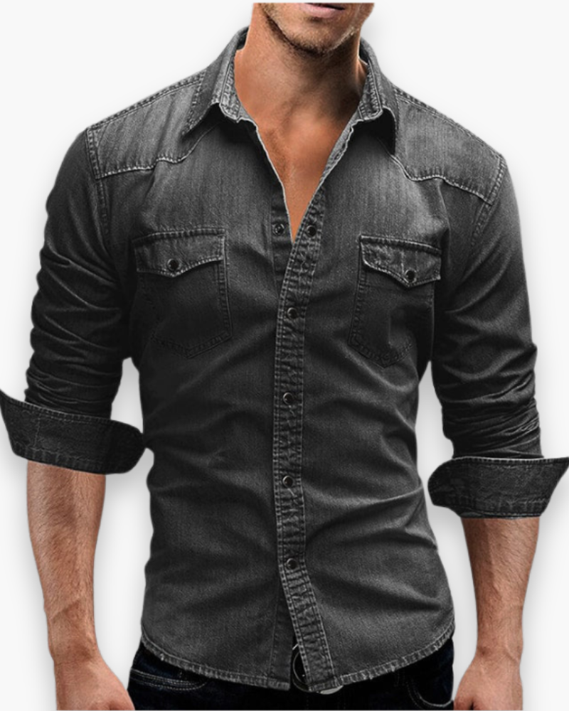 James - Klassiek Spijkeroverhemd Heren