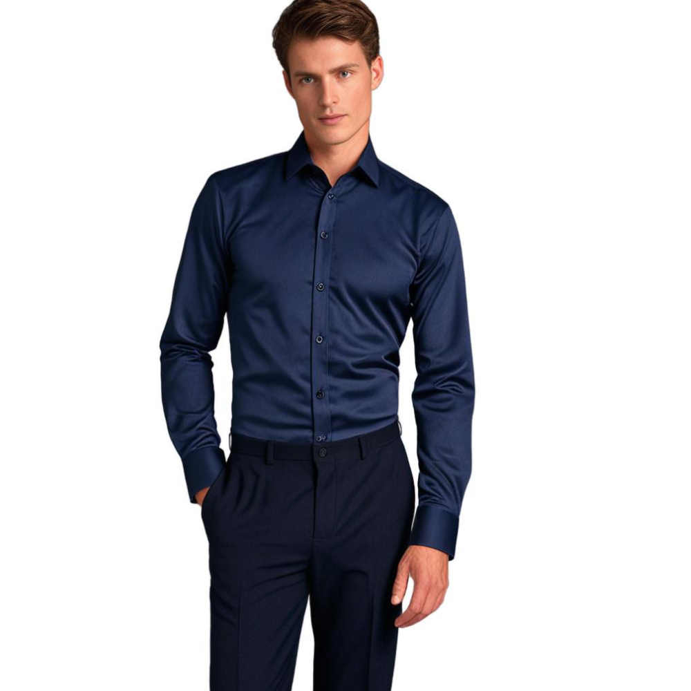 Dennis - Overhemd Heren Stretch
