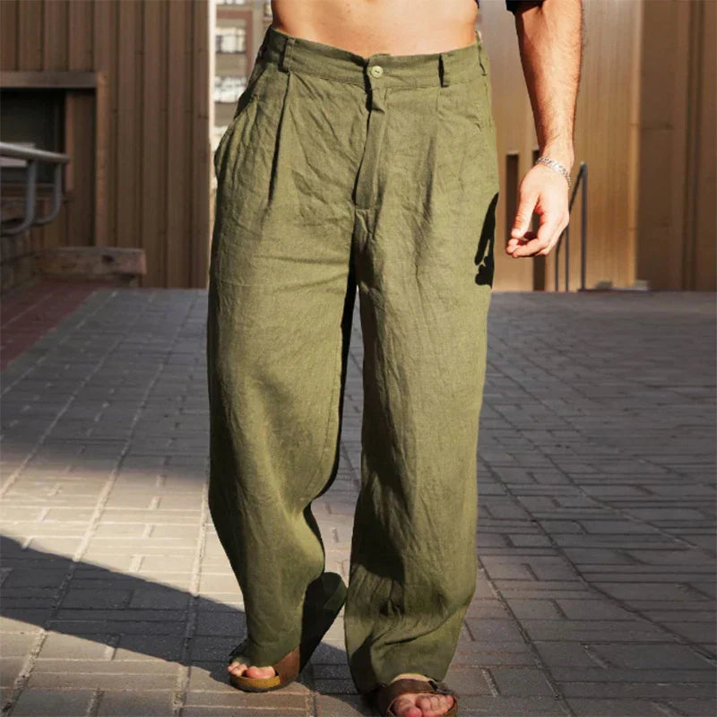 Owen - Luchtige Linnen Broek Heren