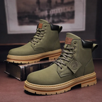 Miles - Comfortabele Leren Veterboots Heren