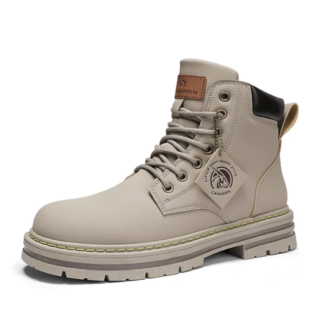 Miles - Comfortabele Leren Veterboots Heren