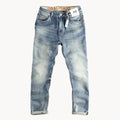 Dennis - Slim Fit Jeans Met Lichtblauwe Gewassen Denim Heren