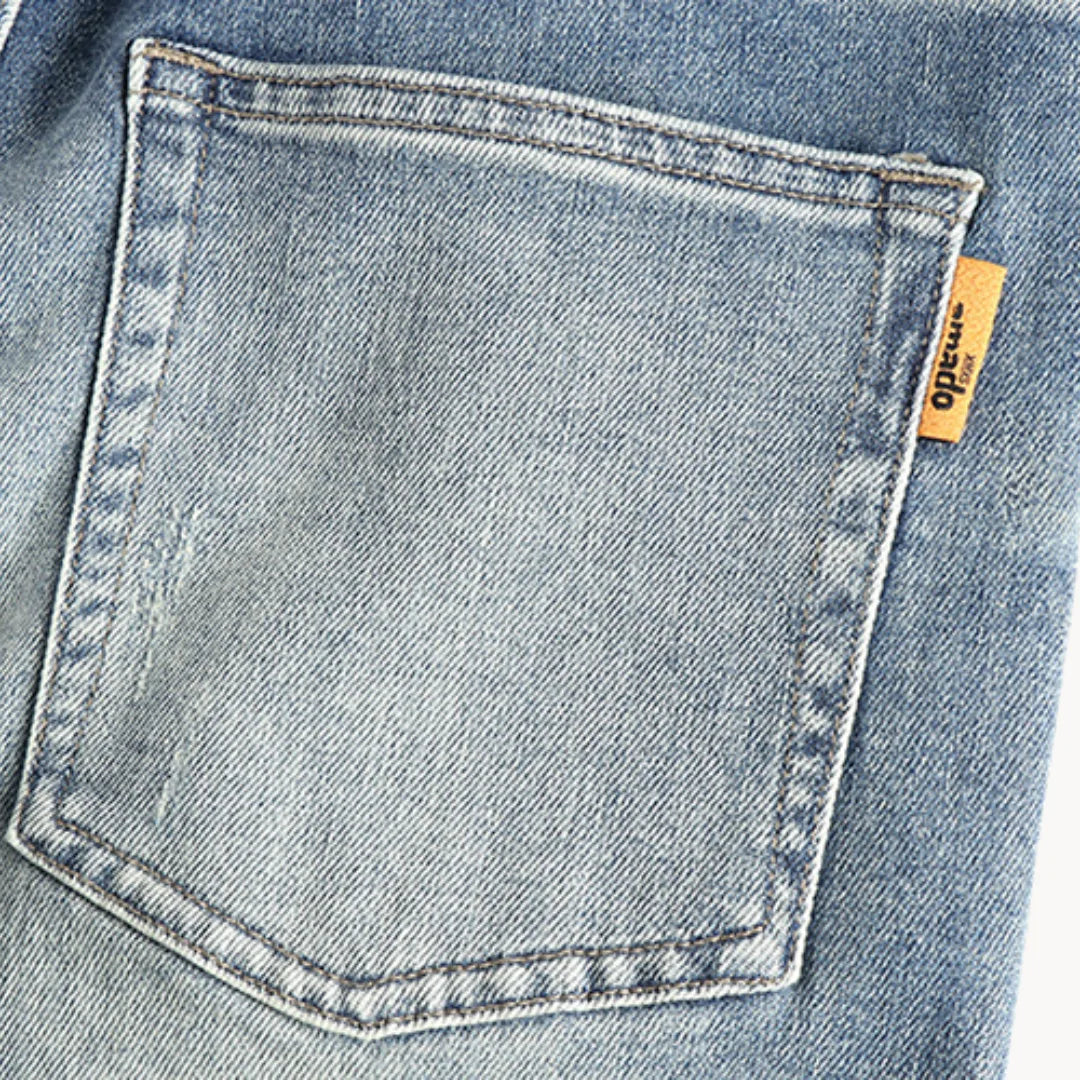 Dennis - Slim Fit Jeans Met Lichtblauwe Gewassen Denim Heren