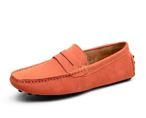 Leo - Italiaanse Suède herenloafers