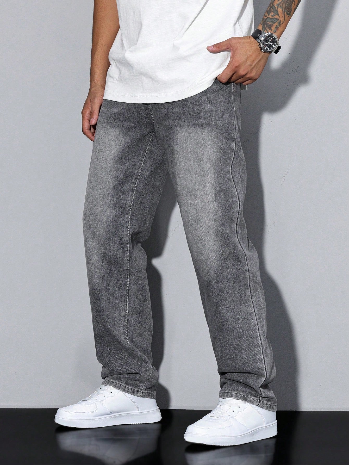 Noah - Effen Kleur Casual Jeans Heren