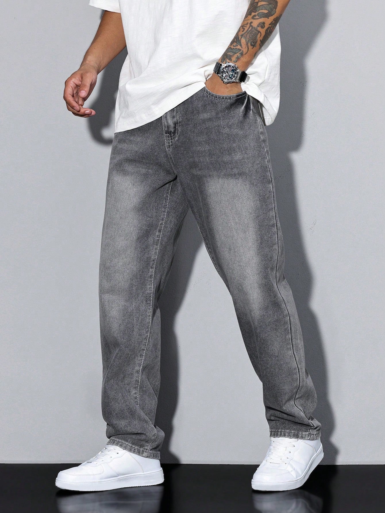Noah - Effen Kleur Casual Jeans Heren