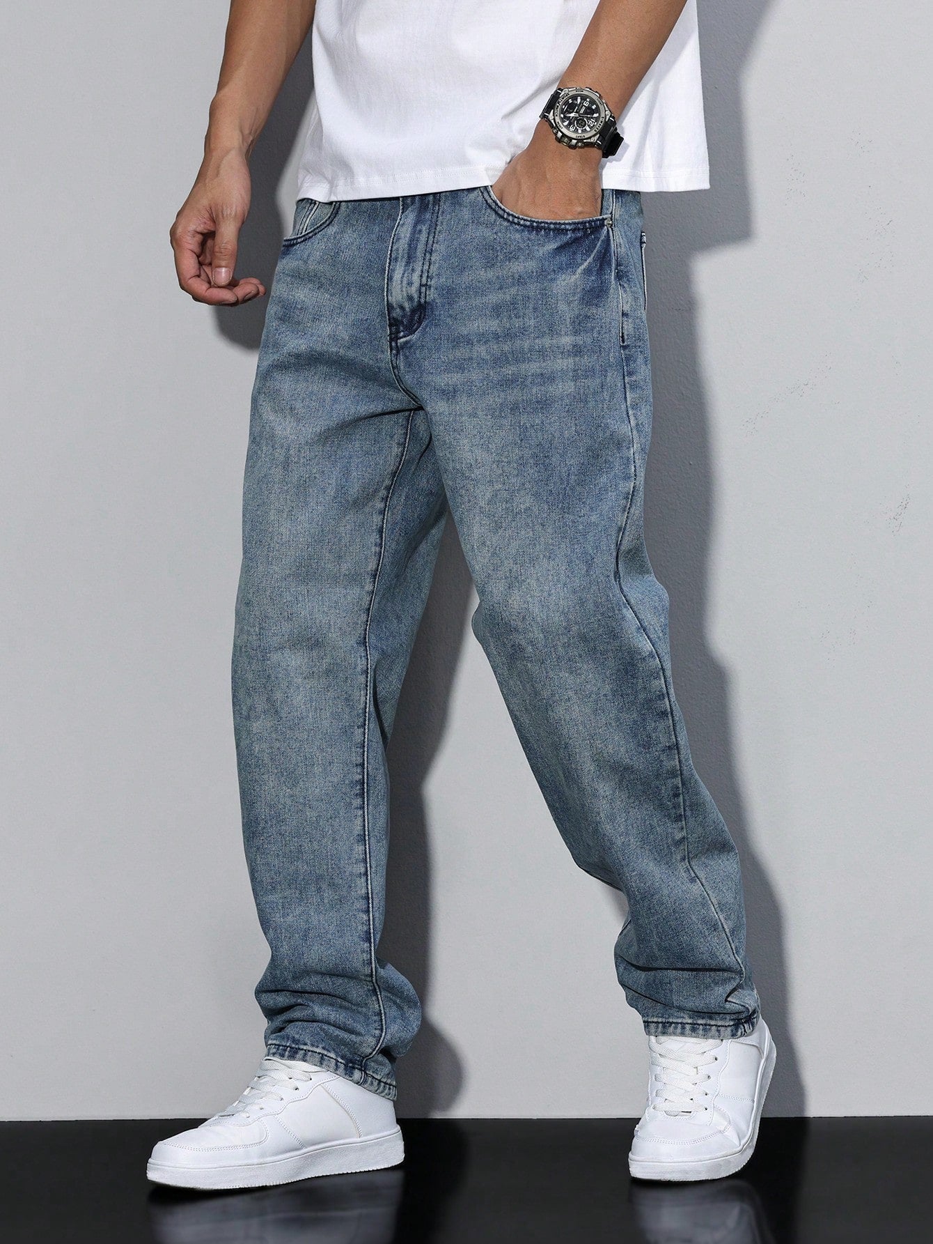 Noah - Effen Kleur Casual Jeans Heren