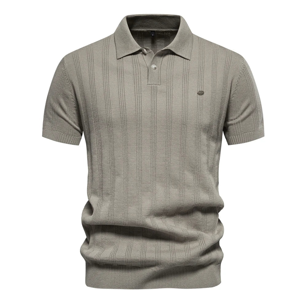Dennis - Gebreide Polo Heren