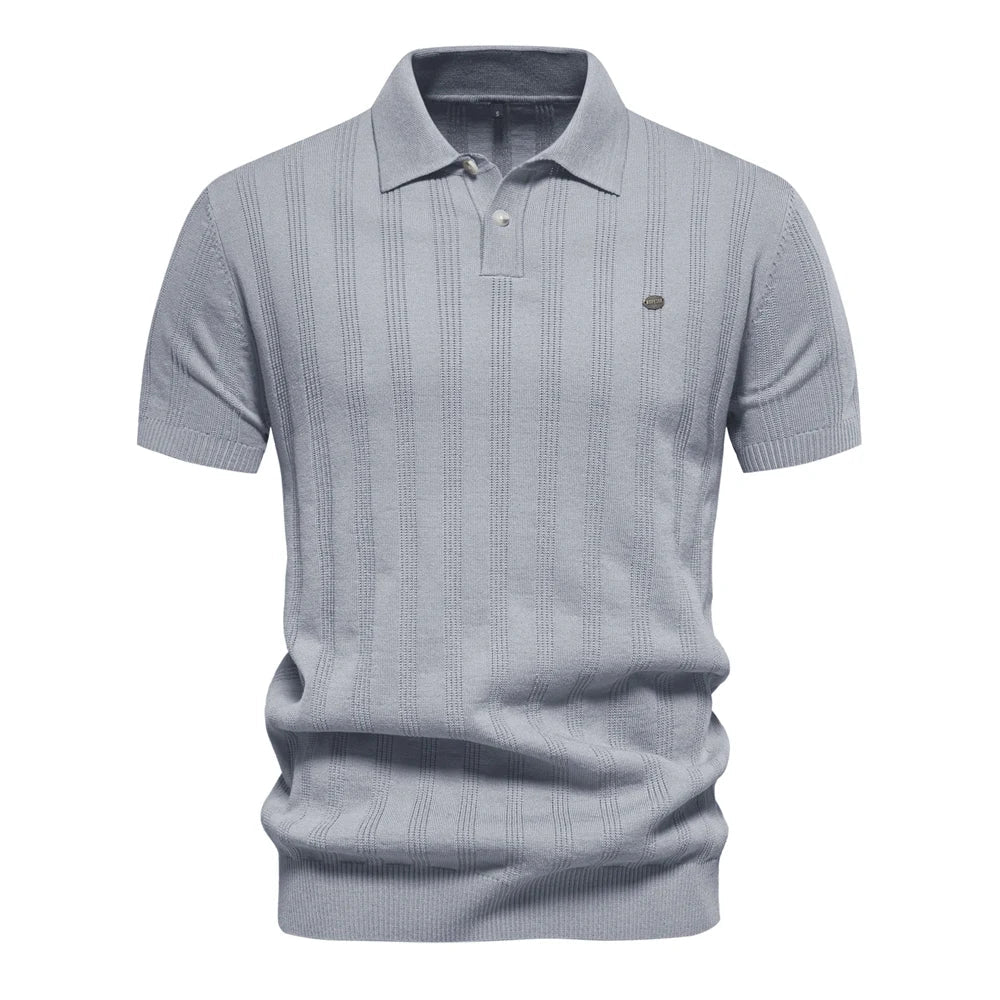 Dennis - Gebreide Polo Heren