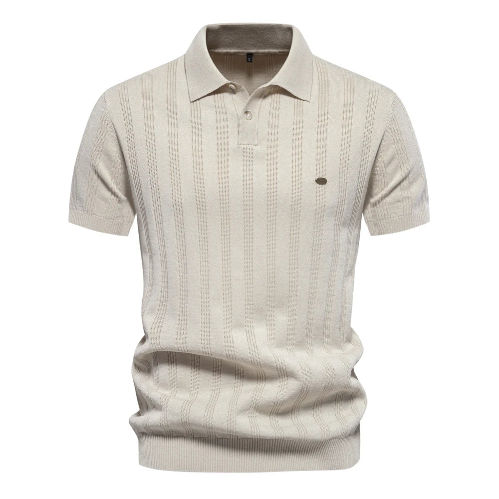 Dennis - Gebreide Polo Heren