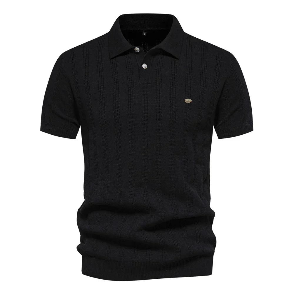 Dennis - Gebreide Polo Heren