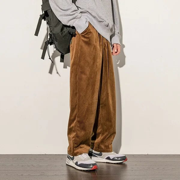 David - Baggy Corduroy Broek Heren