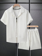 Luca - Casual Linnen Shortset Heren