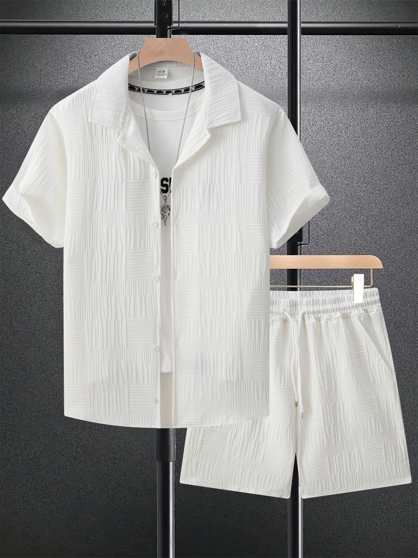 Luca - Casual Linnen Shortset Heren