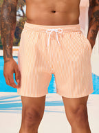 Cole - Gestreepte Zwemshort Heren