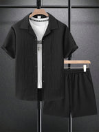 Luca - Casual Linnen Shortset Heren
