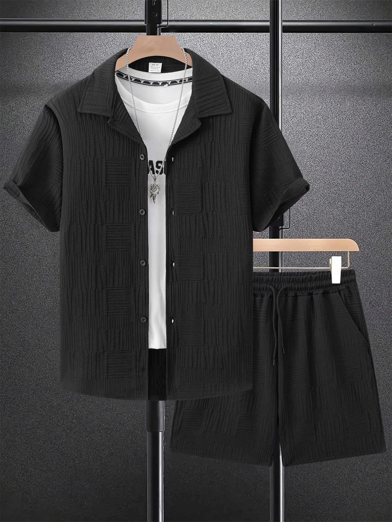 Luca - Casual Linnen Shortset Heren