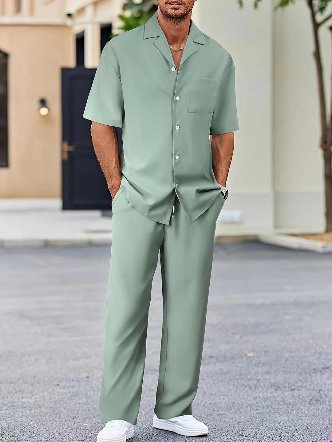 Cole - Casual Linnen Set Heren