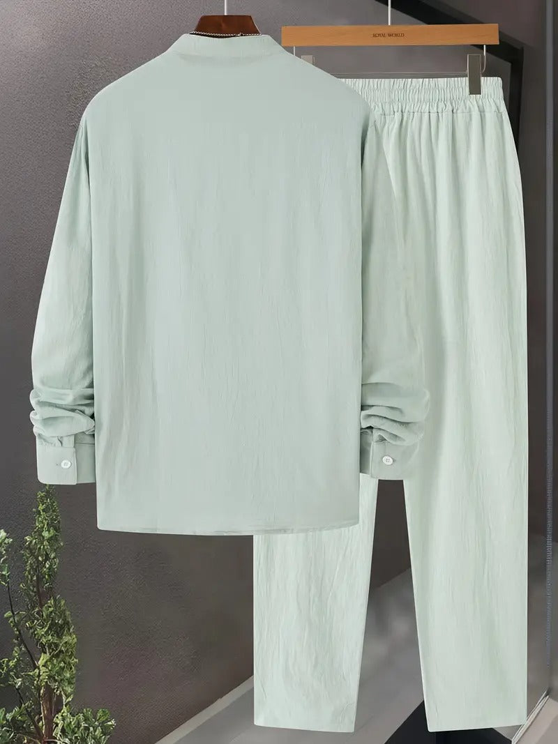 Zane - Casual Linnen Set Heren