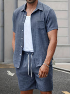 Bruno - Luchtige Linnen Shortset Heren