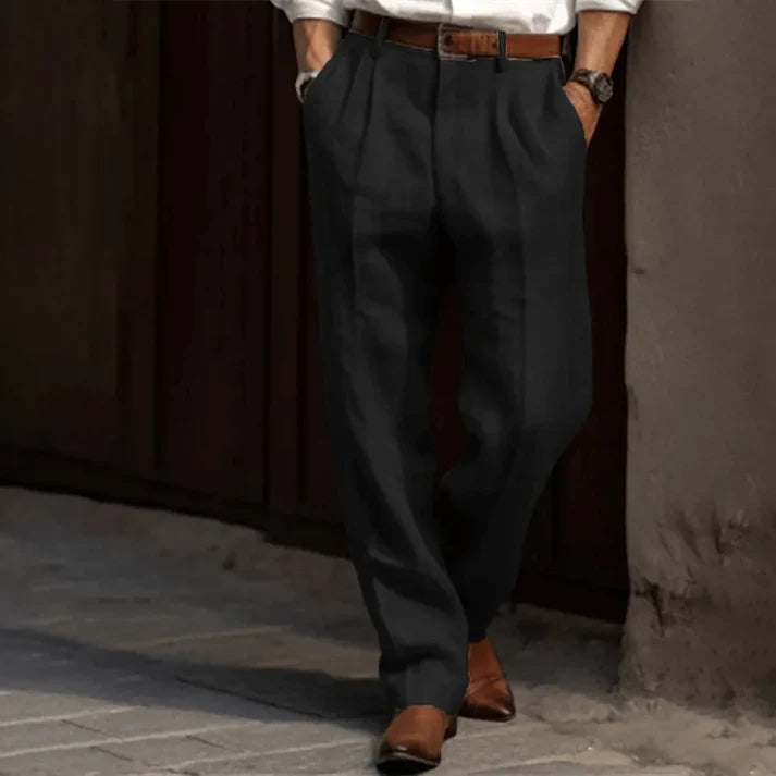 Theo - Luchtige Linnen Broek Heren
