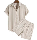 Ray - Casual Linnen Shortset Heren