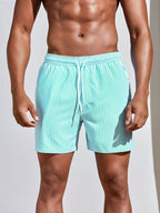 Cole - Gestreepte Zwemshort Heren
