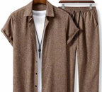 Leo - Comfortabele Linnen Outfit Heren
