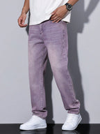 David - Casual Gewassen Jeans Met Rechte Pijpen Heren