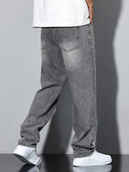David - Casual Gewassen Jeans Met Rechte Pijpen Heren