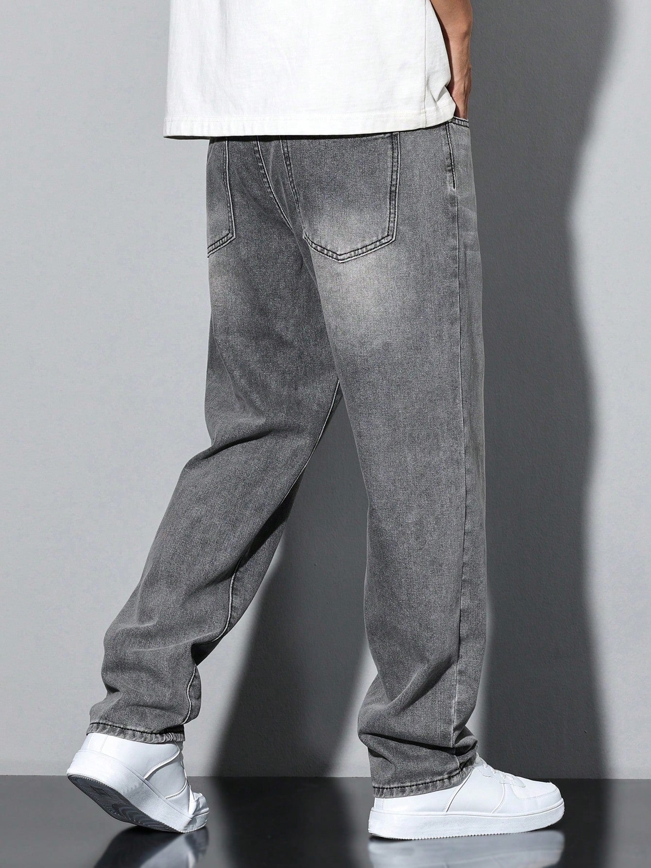 David - Casual Gewassen Jeans Met Rechte Pijpen Heren