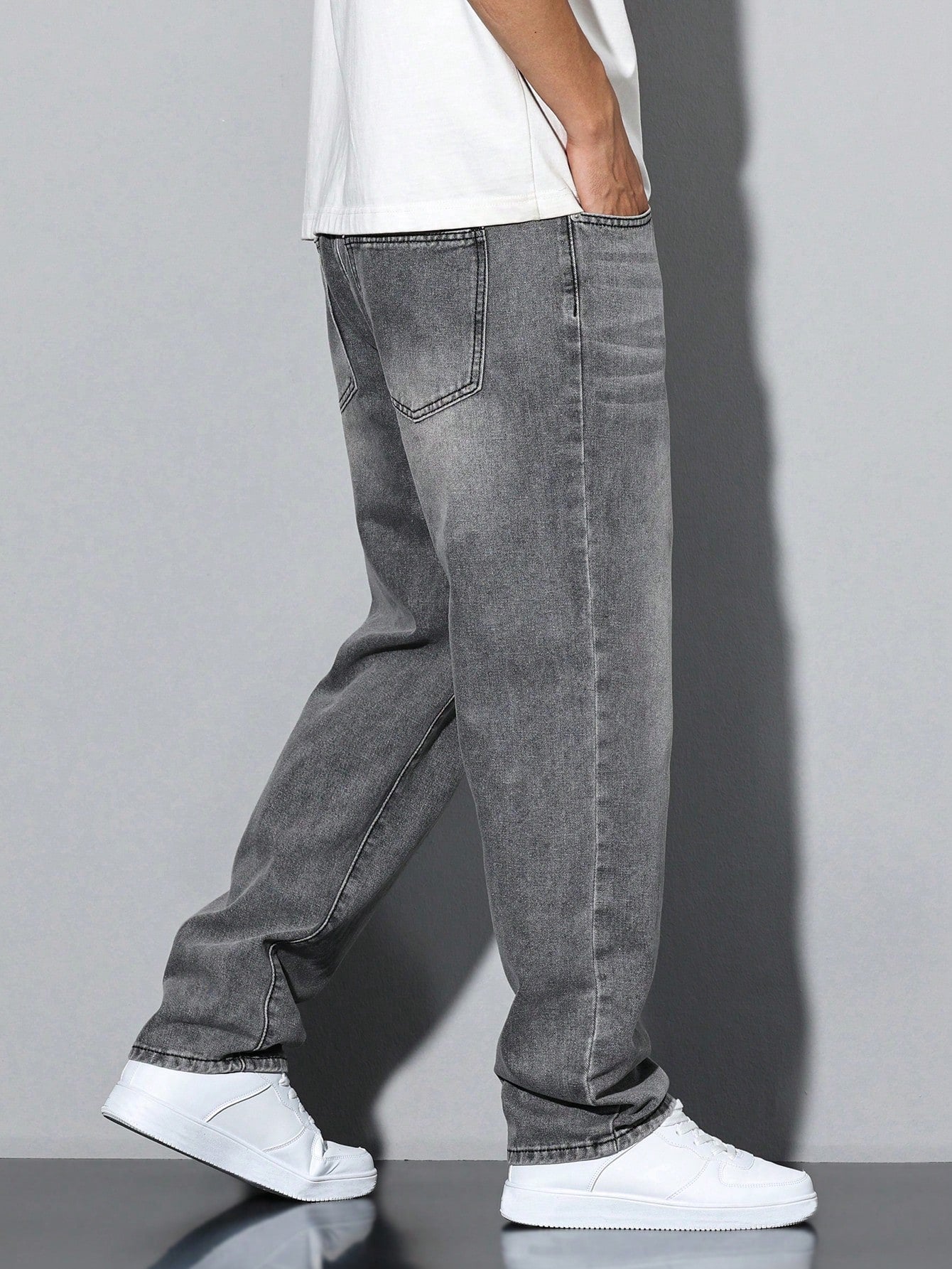 David - Casual Gewassen Jeans Met Rechte Pijpen Heren