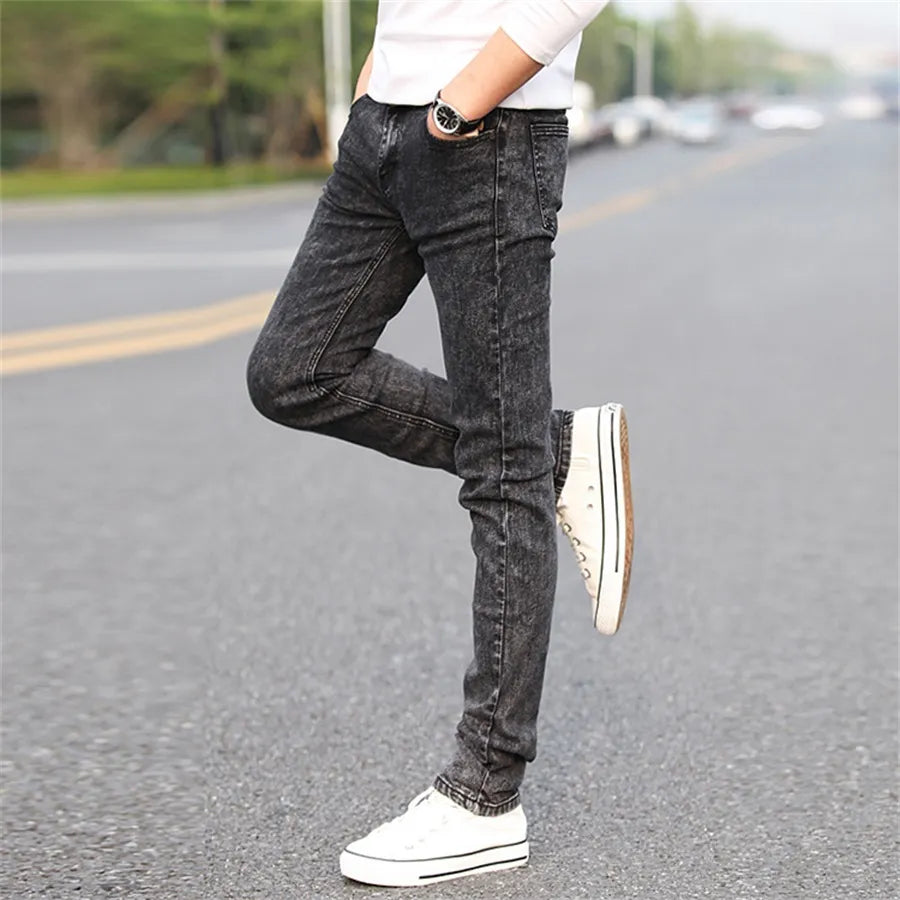 David - Elastische Slim Fit Spijkerbroek Heren