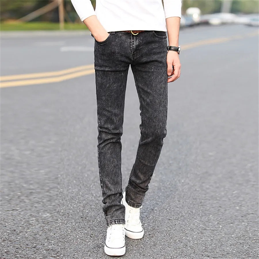 David - Elastische Slim Fit Spijkerbroek Heren