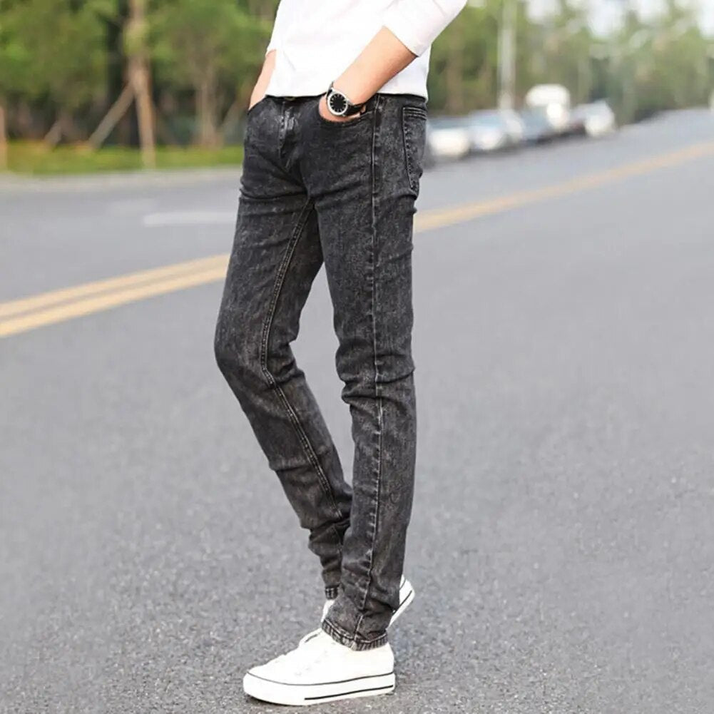 David - Elastische Slim Fit Spijkerbroek Heren