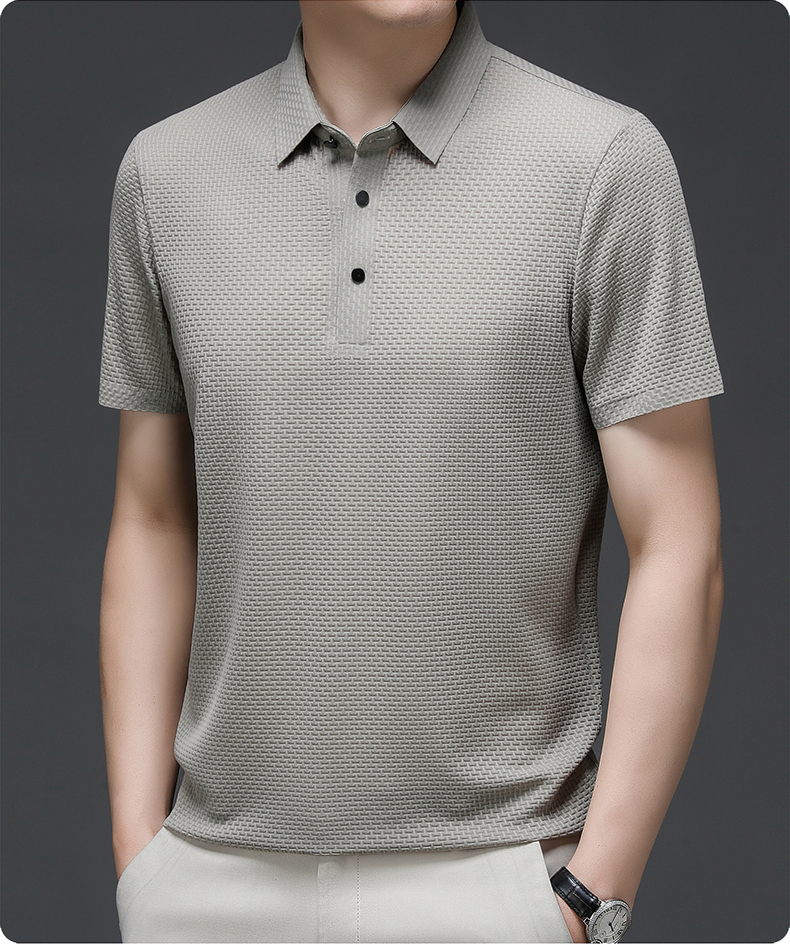 Zane - Gestructureerde Polo Heren
