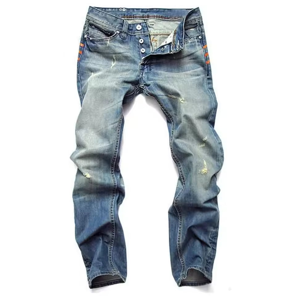 David - Gescheurde denim jeans voor heren