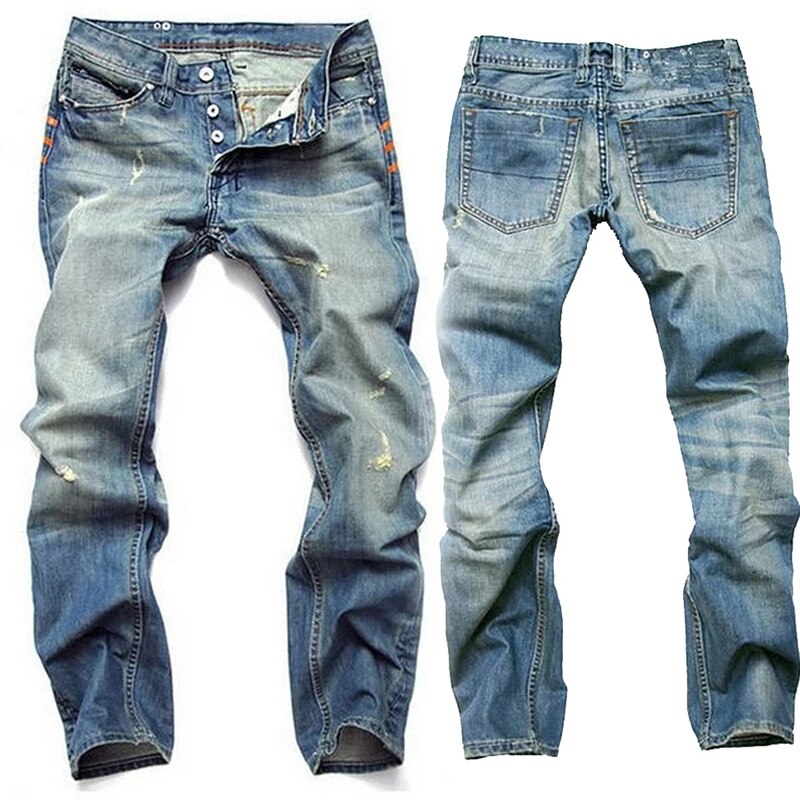 David - Gescheurde denim jeans voor heren