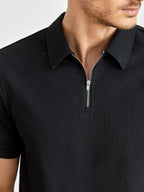 Noah - Poloshirt Short Sleeve Rits Heren