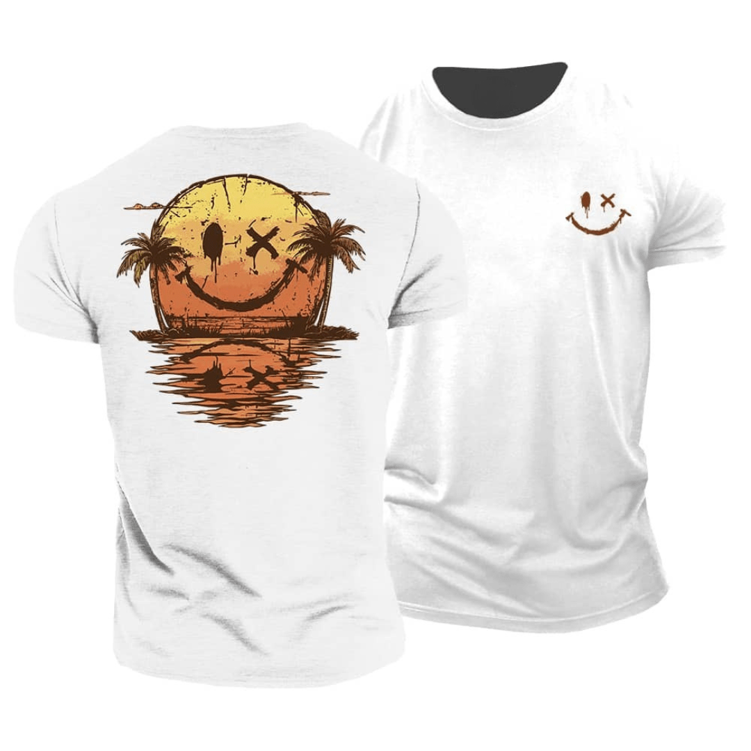 Thomas - Zomerse Smiley T-Shirt Heren