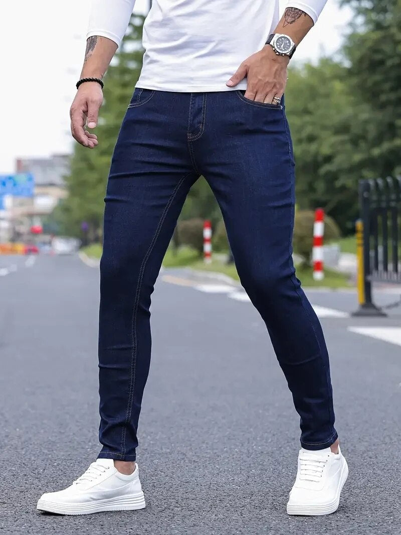 David - Stretch Slim-Fit Jeans Heren