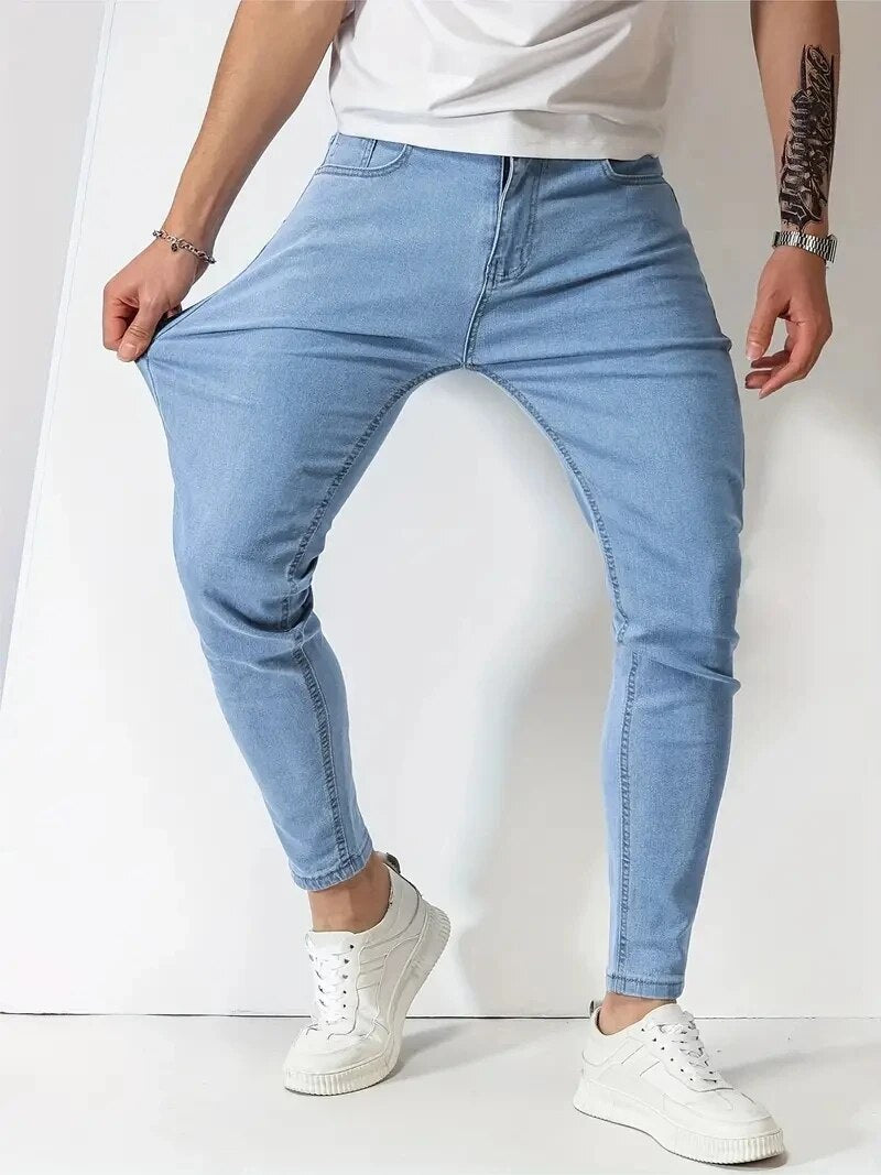 David - Stretch Slim-Fit Jeans Heren